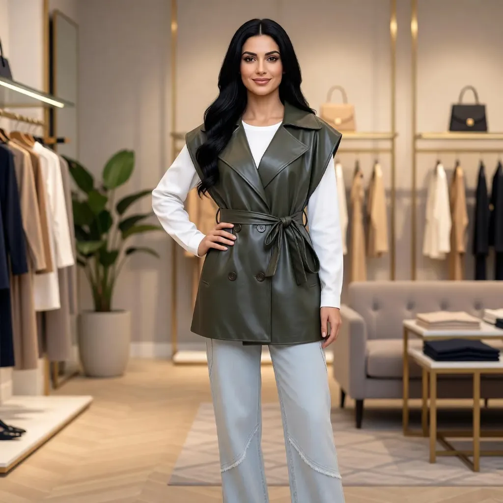 [RV/854] جاكت جلد قط