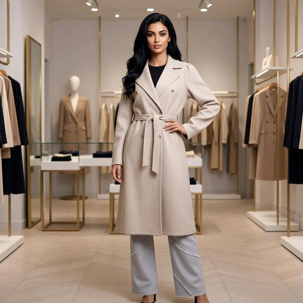 [FH/7444] بالطو فاشون 6زراير