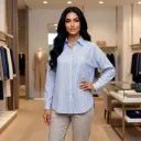 شميز داكرون مقلم اوفر سايز